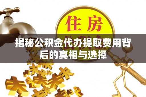 龙亭揭秘公积金代办提取费用背后的真相与选择